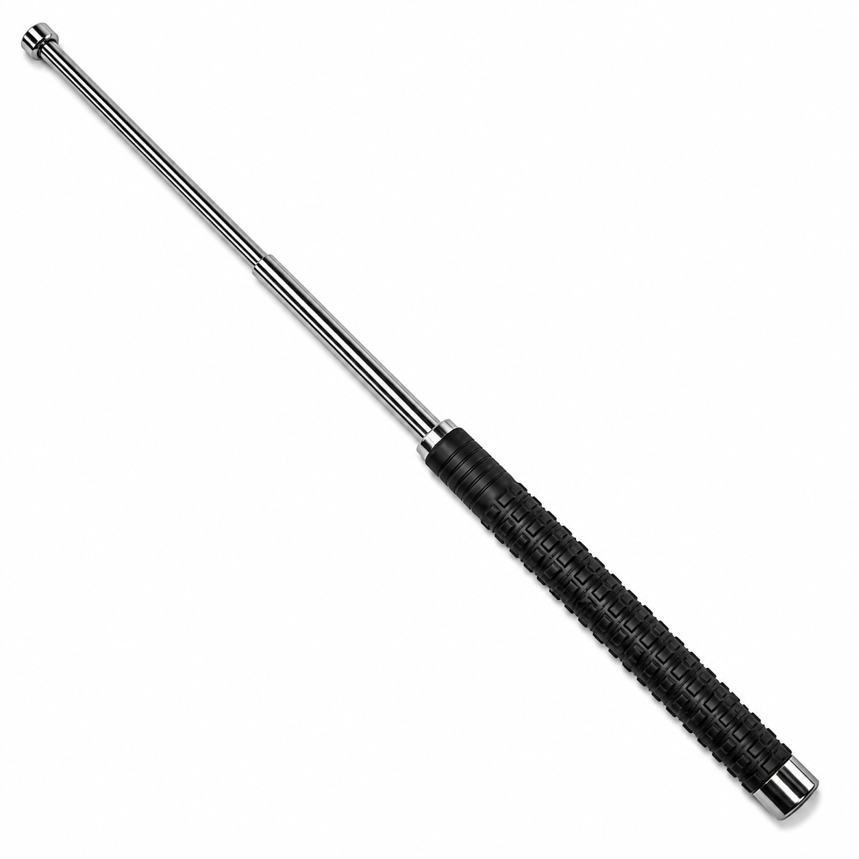The Adventure Hut Telescopic Metal Baton 67 cm – Iridescent Finish & Textured Grip Heavy Quality