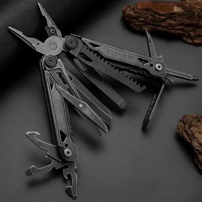 The Adventure Hut Traveler Mechanical Pliers Plus 36-in-1 Multitool