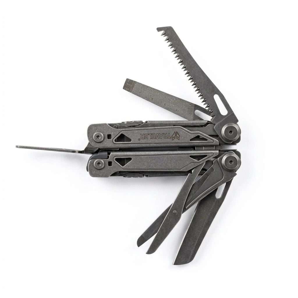 The Adventure Hut Traveler Mechanical Pliers Plus 36-in-1 Multitool