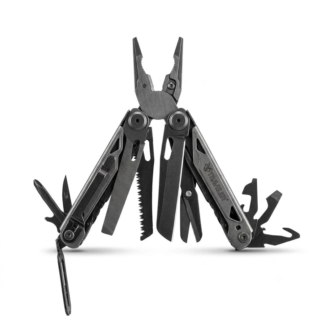 The Adventure Hut Traveler Mechanical Pliers Plus 36-in-1 Multitool