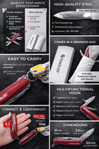 Traveller Multitool Folding Pocket Tool | Stainless Steel | Camping, Hiking & Everyday Carry | The Adventure Hut