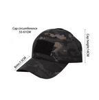 Adventure hut Military Tactical Operator Cap, Outdoor Army Hunting Dark Camo Cap (TK-4991)