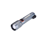 LED Tactical Flashlight – Rechargeable Multi-Function Emergency Torch with Hammer and Seatbelt Cutter (MZ M987-Black)