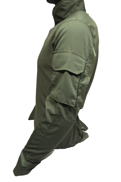 6-Pocket Tactical Combat Shirt – Olive Green Military Half-Zip | The Adventure Hut