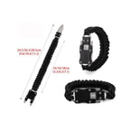 Hidden Survival Bracelet (Black) - The Adventure Hut