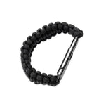Hidden Survival Bracelet (Black) - The Adventure Hut