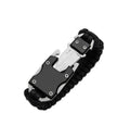Hidden Survival Bracelet (Black) - The Adventure Hut