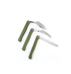 Stainless Steel Folding Fork Spoon Set Travel Cutlery Set with Storage Bag for Outdoor Camping Picnic Hiking - The Adventure Hut