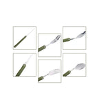 Stainless Steel Folding Fork Spoon Set Travel Cutlery Set with Storage Bag for Outdoor Camping Picnic Hiking - The Adventure Hut