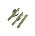 Stainless Steel Folding Fork Spoon Set Travel Cutlery Set with Storage Bag for Outdoor Camping Picnic Hiking - The Adventure Hut