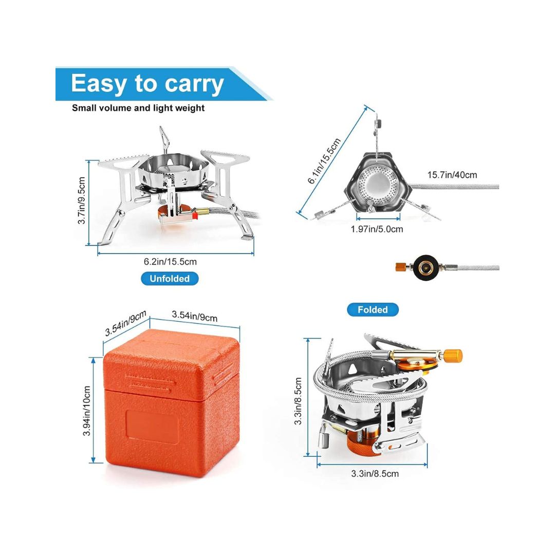 Portable Backpacking Stove Burner Lightweight for Indoor Outdoor - The Adventure Hut