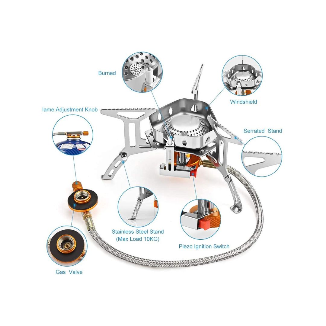 Portable Backpacking Stove Burner Lightweight for Indoor Outdoor - The Adventure Hut