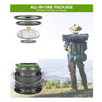 Portable Camping Cookware Set- Outdoor Cooking Pot with Carry Bag for Hiking, Backpacking & Survival (6 Person) - The Adventure Hut