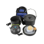 Portable Camping Cookware Set- Outdoor Cooking Pot with Carry Bag for Hiking, Backpacking & Survival (6 Person) - The Adventure Hut
