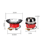 Portable four-sided windproof mini folding outdoor camping stove. - The Adventure Hut