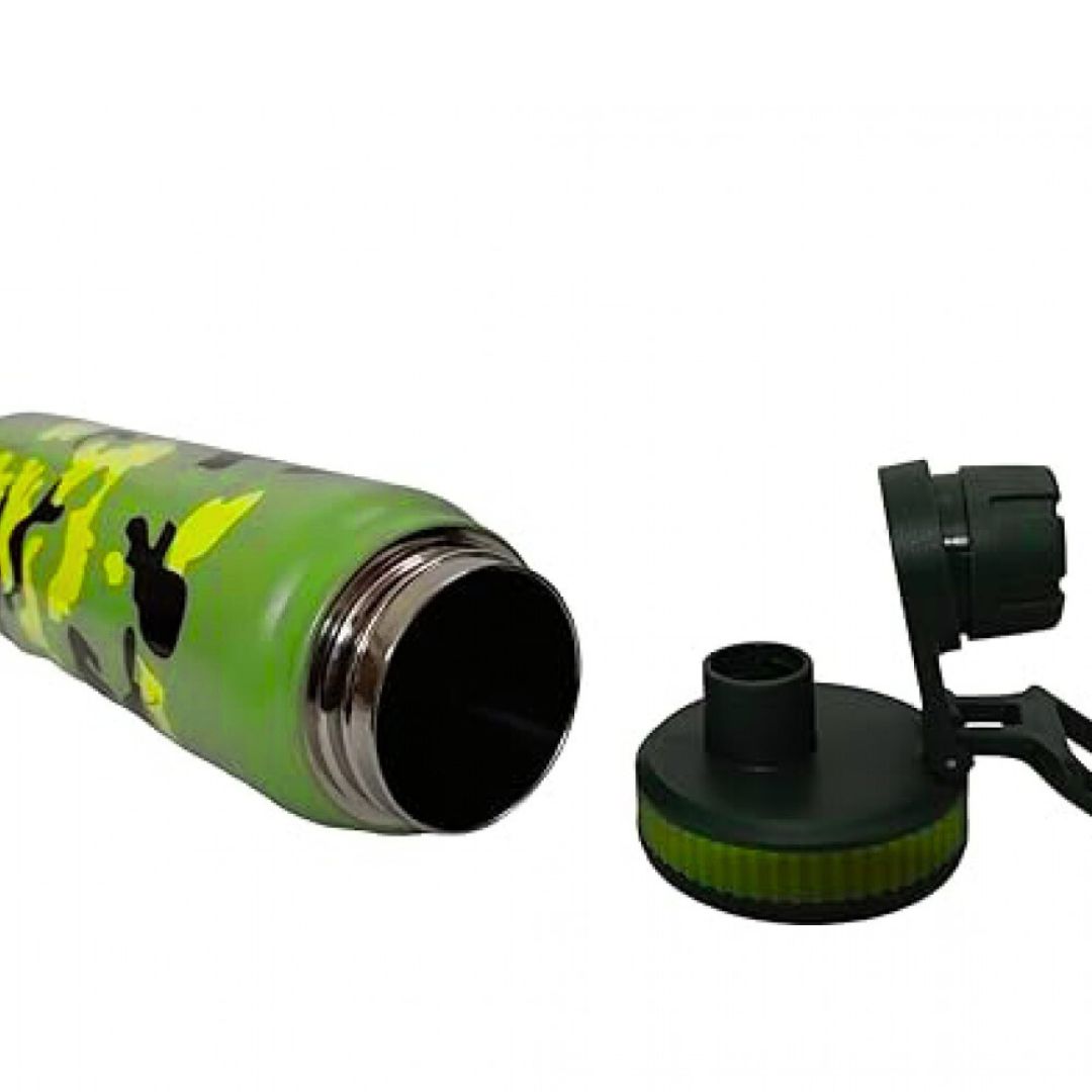 Stainless Steel Water Bottle Leakproof,Keep Drinks Hot or Cold (Camouflage) (900 Ml)(TK-4672)
