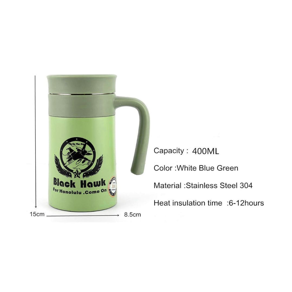 Black Hawk Green Travel Stainless Steel VACUUM Mug (TK-5001)