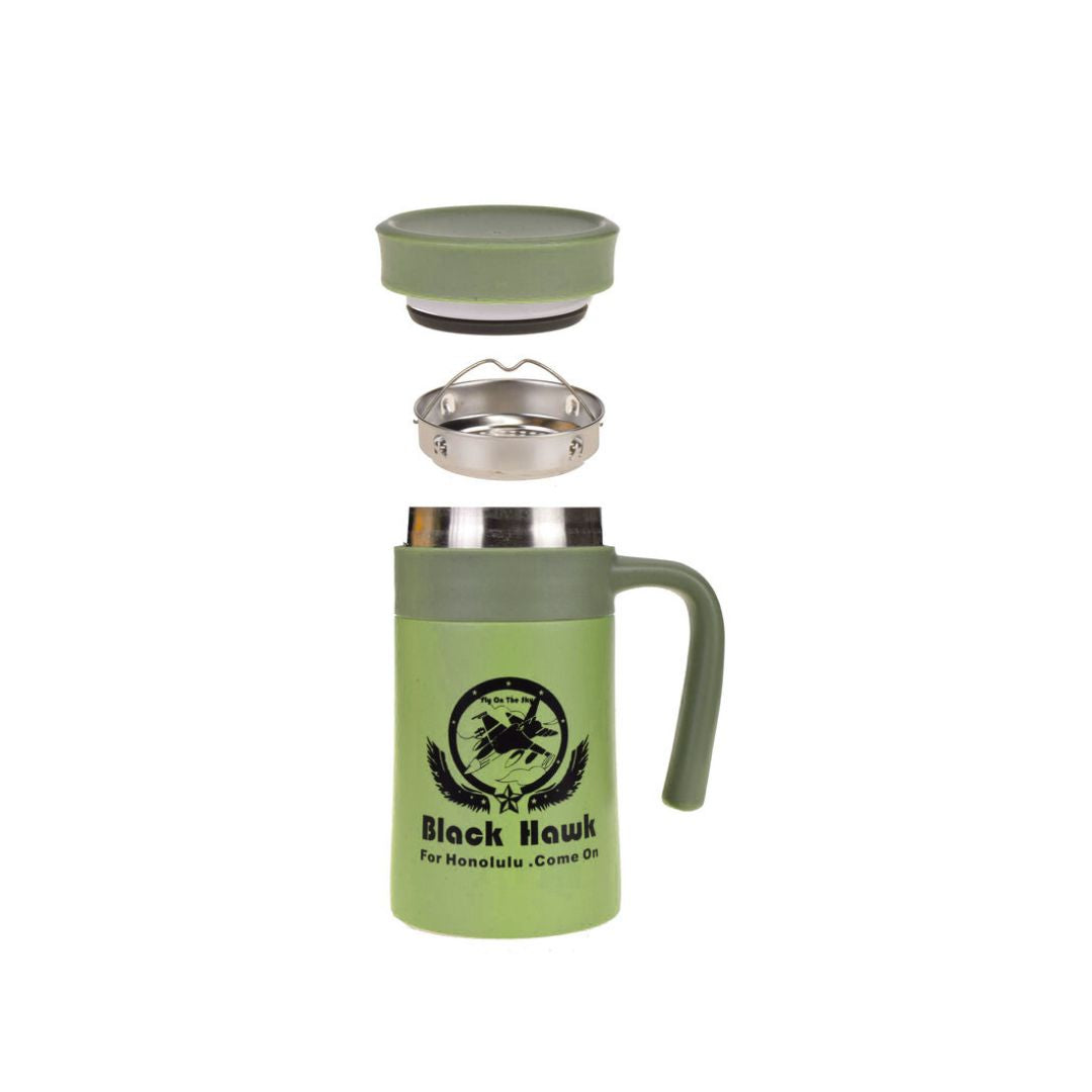 Black Hawk Green Travel Stainless Steel VACUUM Mug (TK-5001)