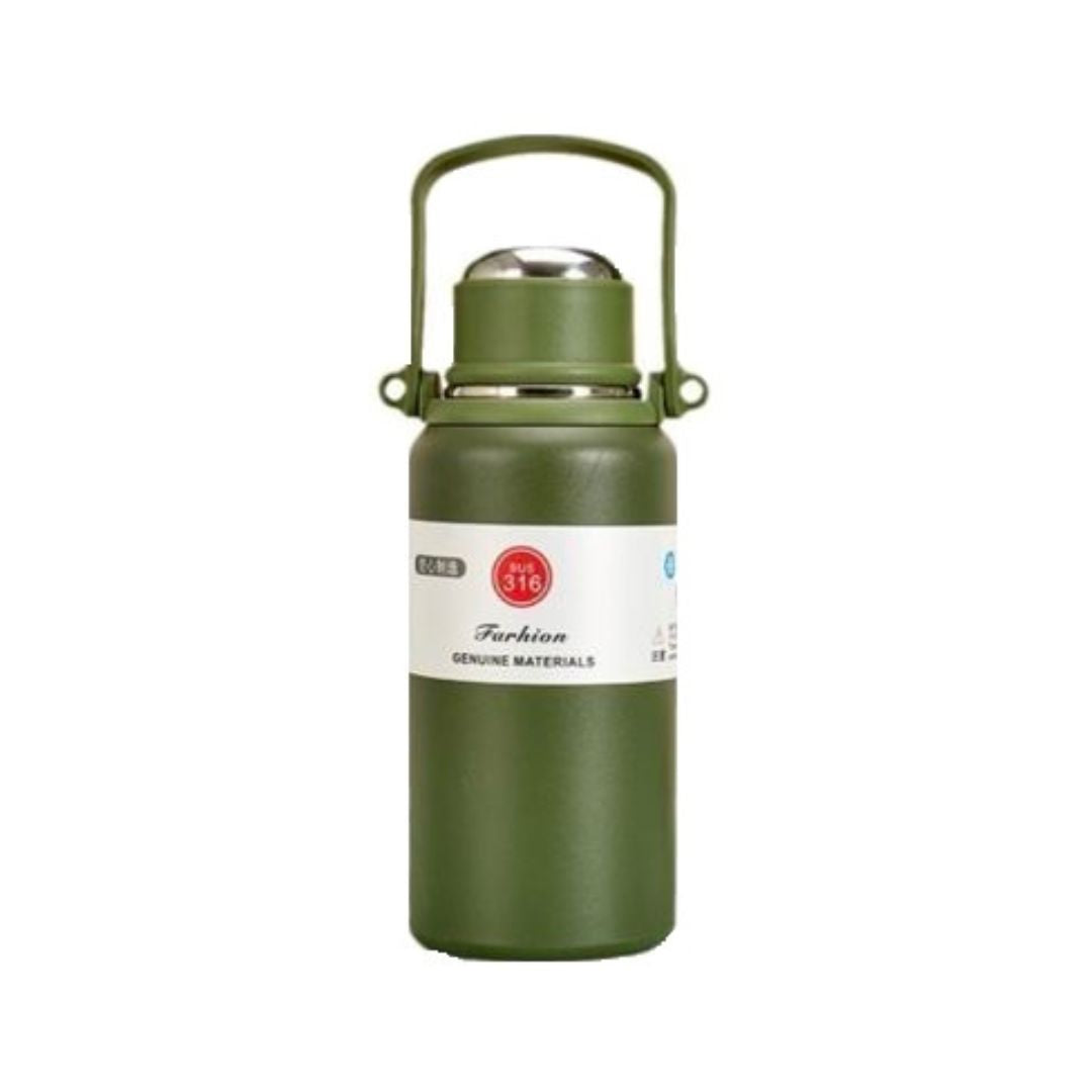 Adventure Hut 316 Stainless Steel 1.2L - Ice-Cold for 8 Hours Ideal for Camping, Hiking.