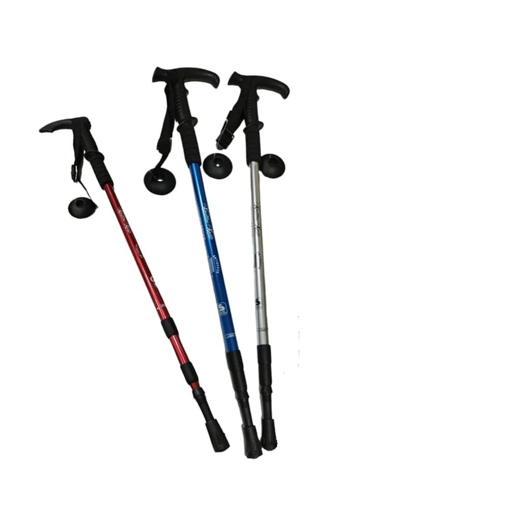 Adventure Hut Hiking Trekking Pole With Walking/Hiking Poles Anti-Shock, Collapsible Lightweight Sticks (TK-4494)