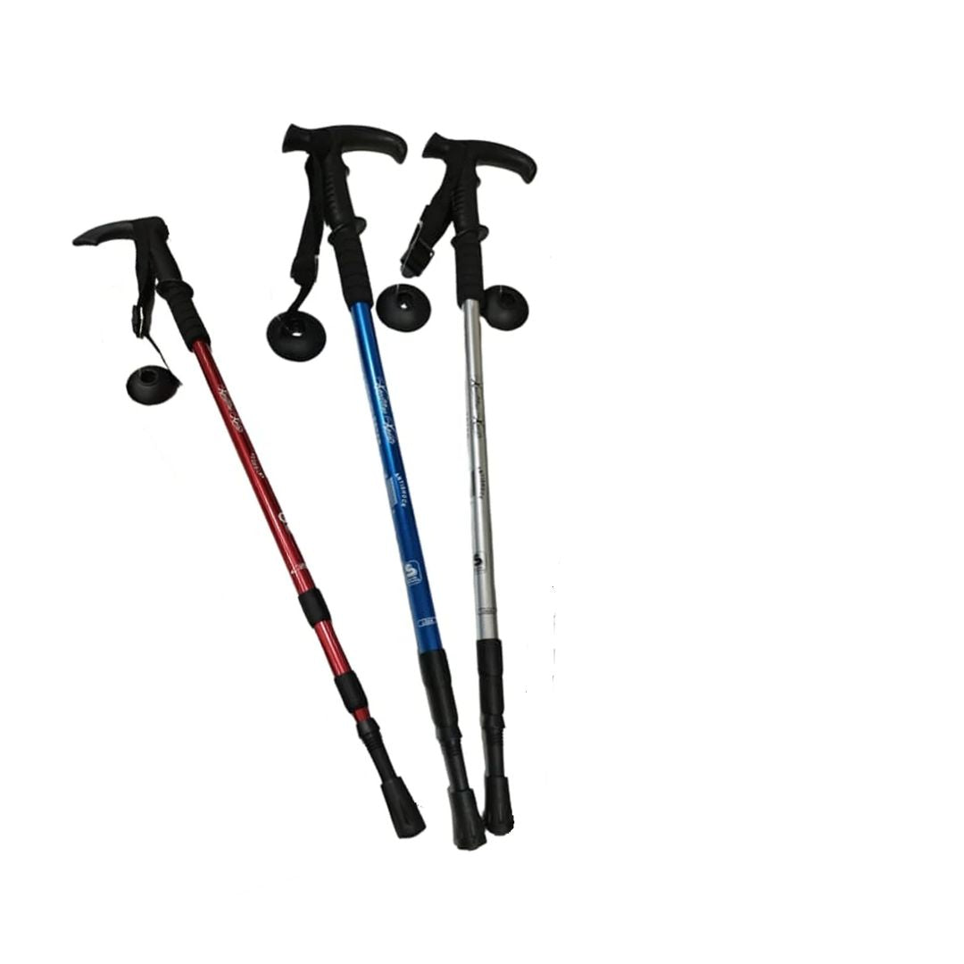 Adventure Hut Hiking Trekking Pole With Walking/Hiking Poles Anti-Shock, Collapsible Lightweight Sticks (TK-4494)