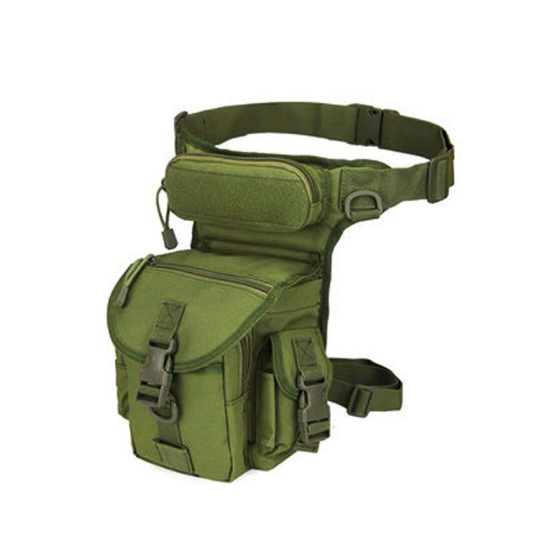 Military Tactical Drop Leg Bag – Waterproof Waist Pack with Multi-Pockets for Hiking, Camping, Outdoor Adventure