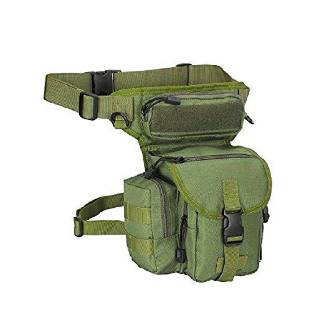 Military Tactical Drop Leg Bag – Waterproof Waist Pack with Multi-Pockets for Hiking, Camping, Outdoor Adventure
