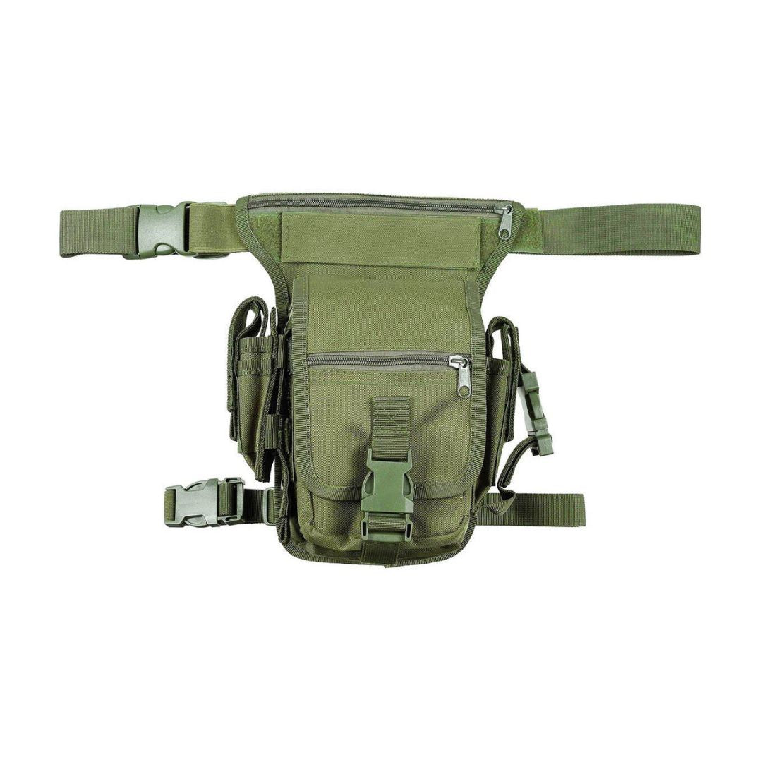 Military Tactical Drop Leg Bag – Waterproof Waist Pack with Multi-Pockets for Hiking, Camping, Outdoor Adventure