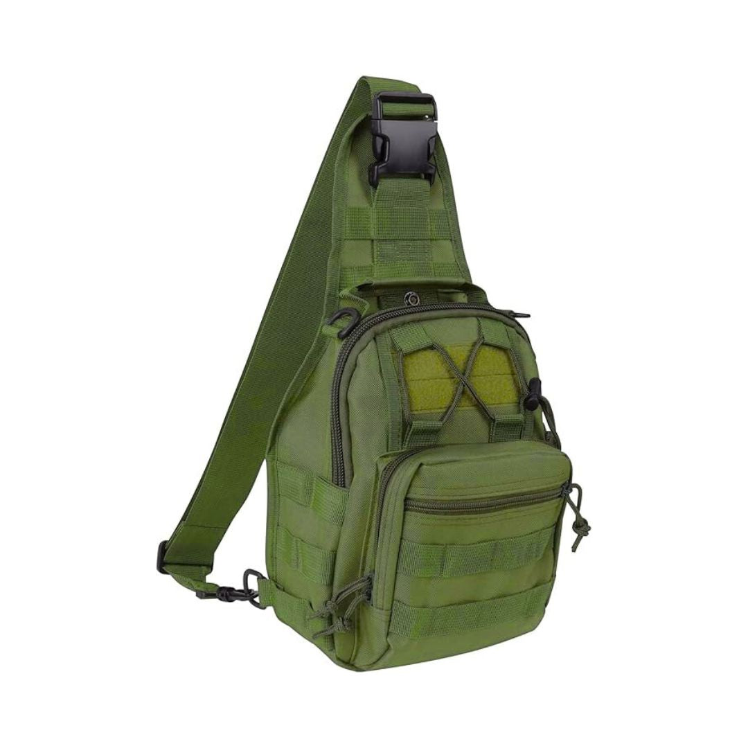 Tactical Chest Bag  – Military Crossbody Shoulder Pack with Multiple Pockets & Heavy-Duty Zippers