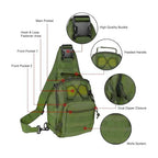 Tactical Chest Bag – Military Crossbody Shoulder Pack with Multiple Pockets & Heavy-Duty Zippers - The Adventure Hut