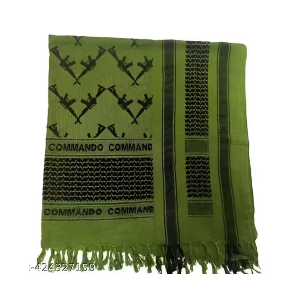 Military Tactical Shemagh Scarf – Cotton Keffiyeh Desert Head Wrap for Outdoor, Army & Survival Use