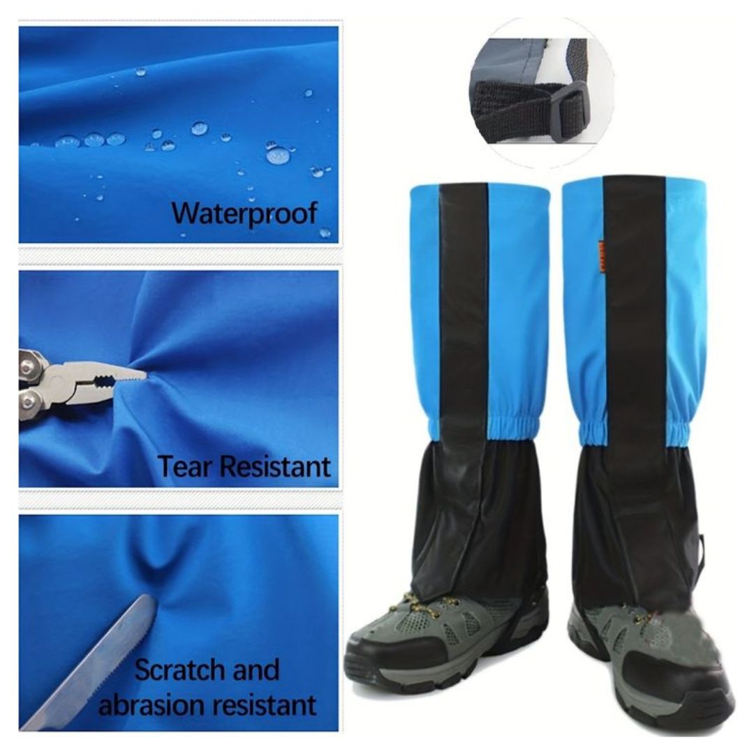 Jungle King Waterproof Hiking Gaiters – Durable Snow & Trekking Leg Protection for Outdoor Adventures (TK-4624)