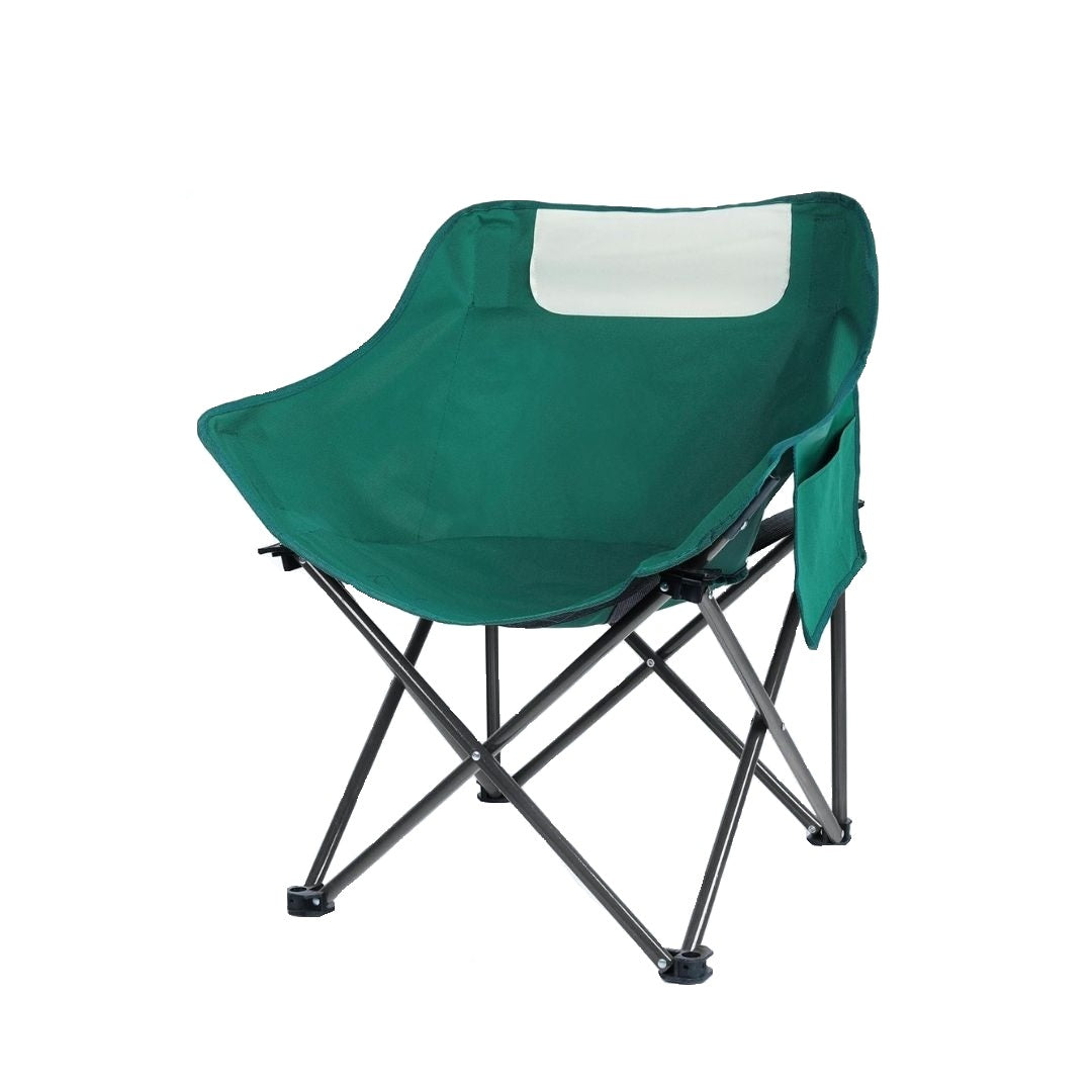 Portable Folding Camping Chair with Armrest & Storage Pocket – Lightweight Outdoor Chair for Camping, Fishing, Hiking & Beach