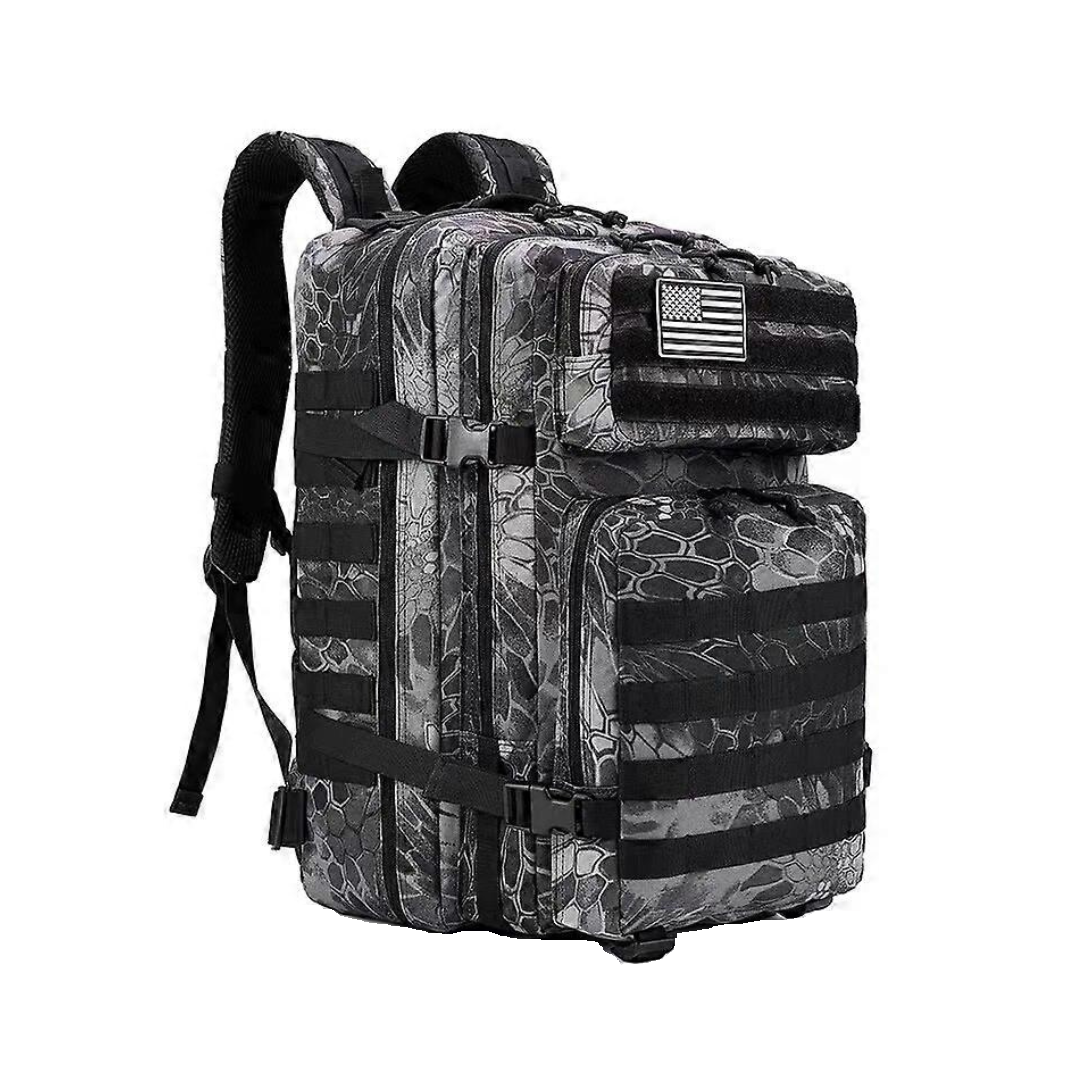 The Adventure Hut 45L Military Tactical Backpack | MOLLE Army Pack | Hiking & Survival Bag [Tactical-03]