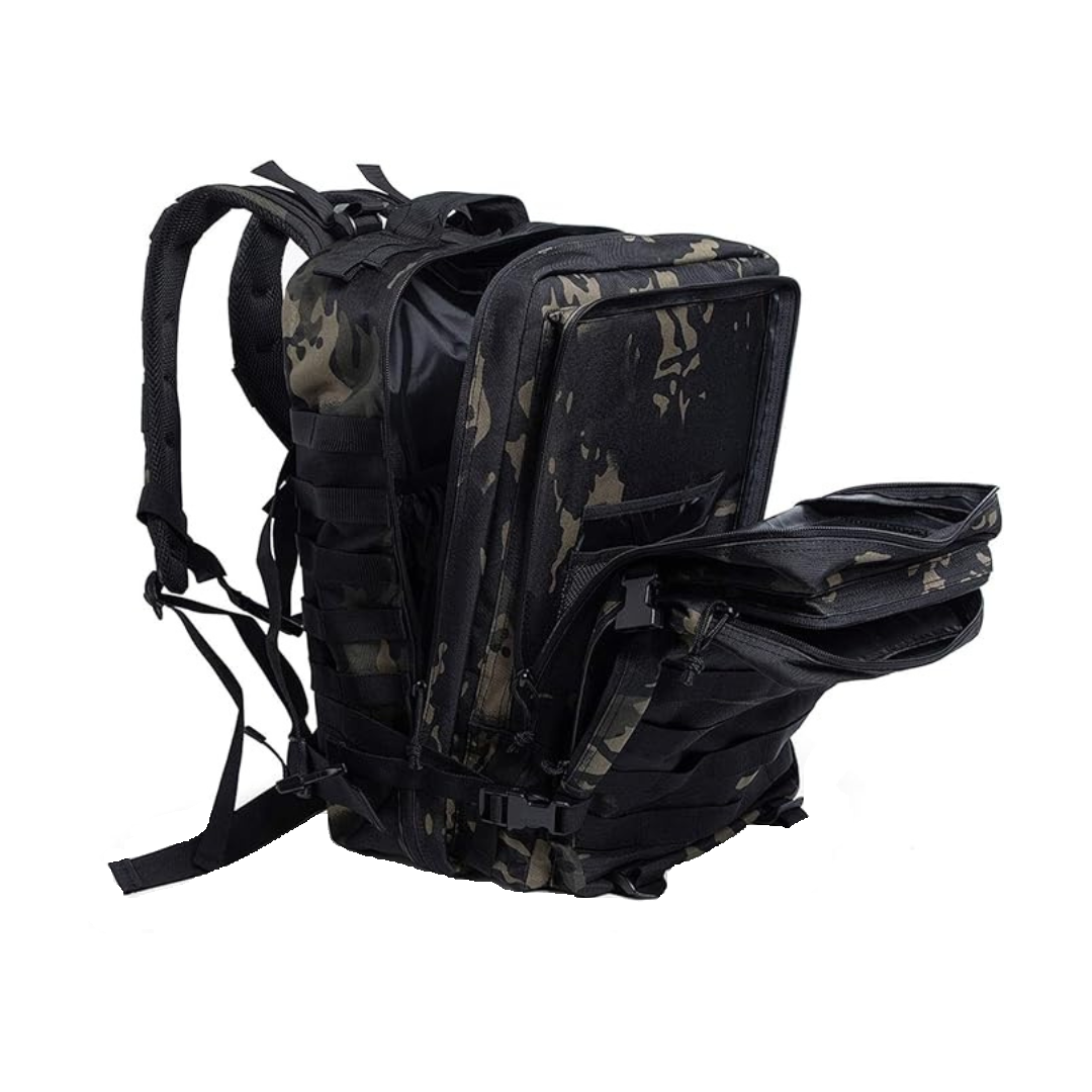 The Adventure Hut 45L Military Tactical Backpack | MOLLE Army Pack | Hiking & Survival Bag [Tactical-03]