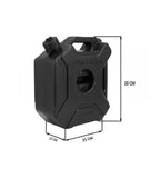 5L Portable Black Fuel Gas Can – Durable Petrol Container for Outdoor, Camping & Emergency Use (Black) - The Adventure Hut