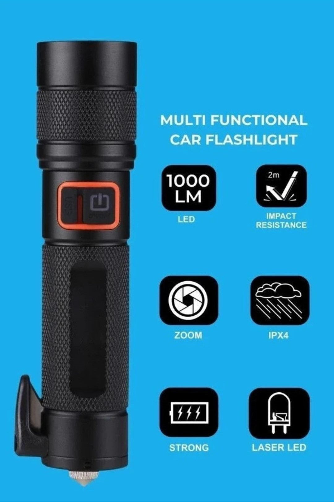 Torch with 3 Different Modes Zoomable Torch
