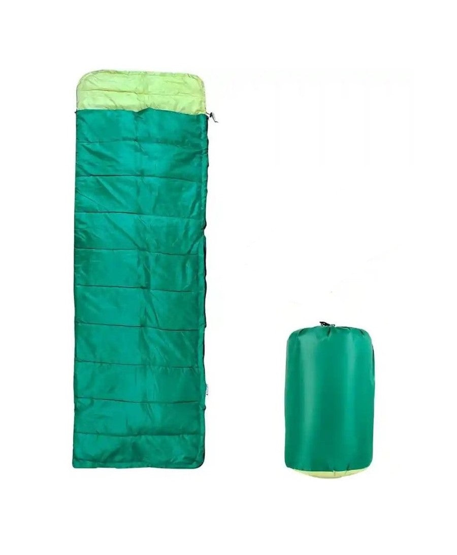 Sleeping Bag Camp Lite +8°C + 20°C (Yellow - Green) - The Adventure Hut