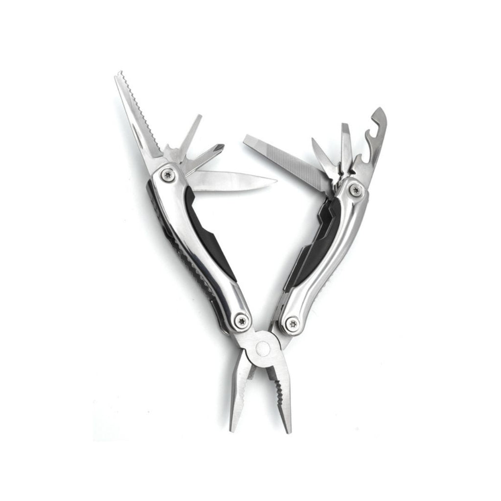 Adventure Hut Traveller 12-in-1 Stainless Steel Multi-Tool with Screwdriver Bit Set (MT609ID-8G)