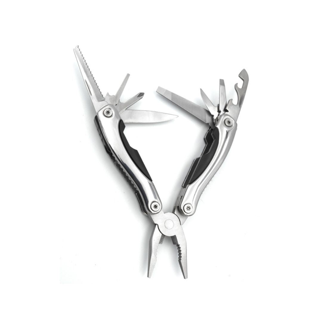 Adventure Hut Traveller 12-in-1 Stainless Steel Multi-Tool with Screwdriver Bit Set (MT609ID-8G)