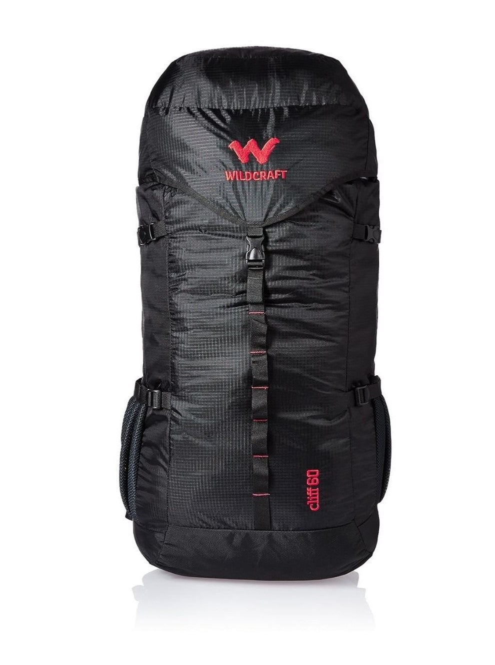 Wildcraft Cliff 60 Ltrs Black Rucksack (8903338073819) (Extra Large Size) (11232) - The Adventure Hut