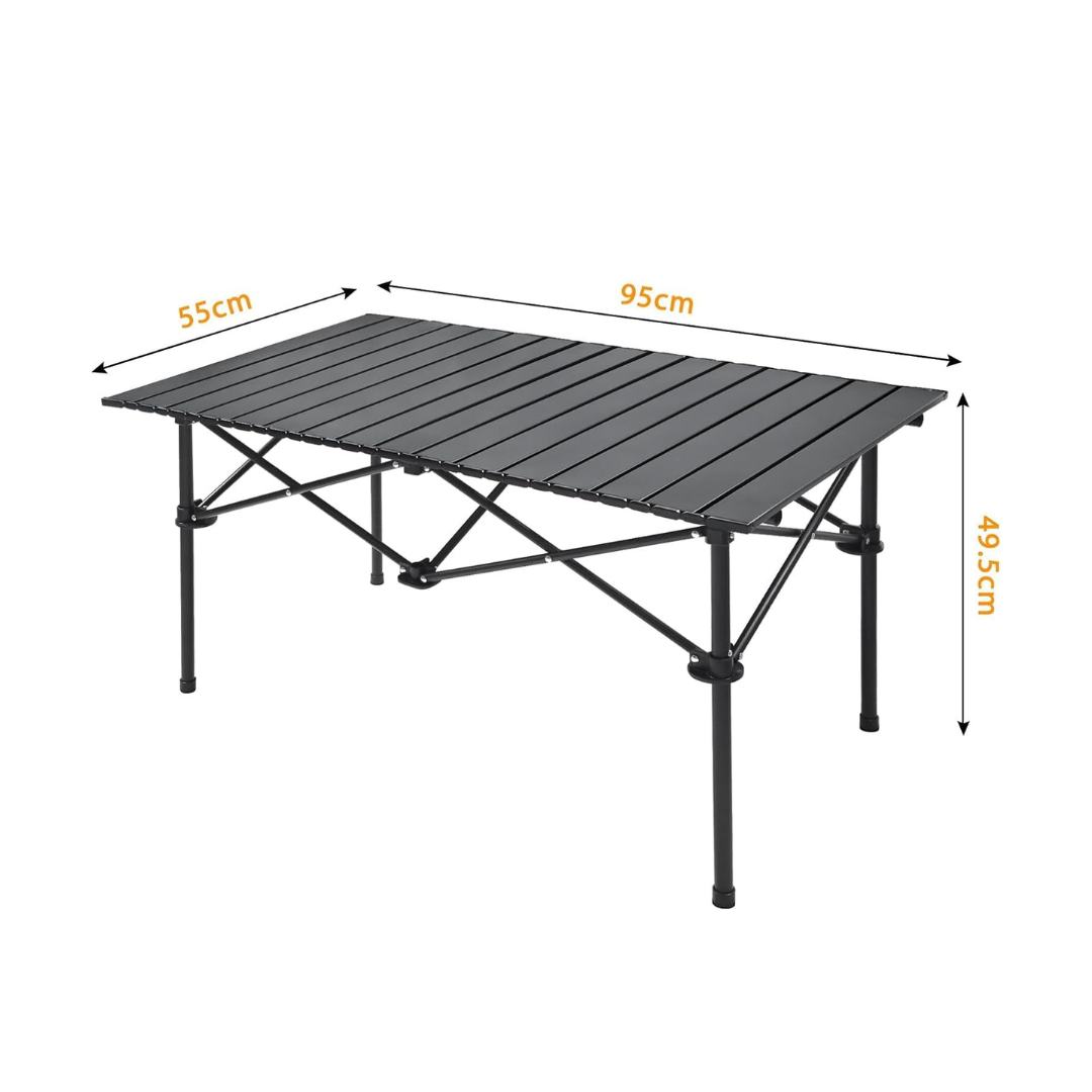 Portable Outdoor Camping Roll-up Folding Table Lightweight  and Carry Bag, Easy to Carry, Perfect for Outdoor, Picnic.