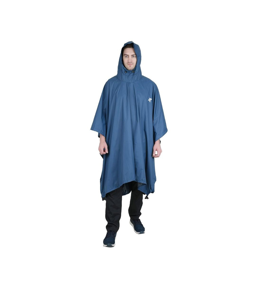 Poncho for Outdoor Rain Waterproof, Lightweight, Reusable & Packable (Blue) - The Adventure Hut