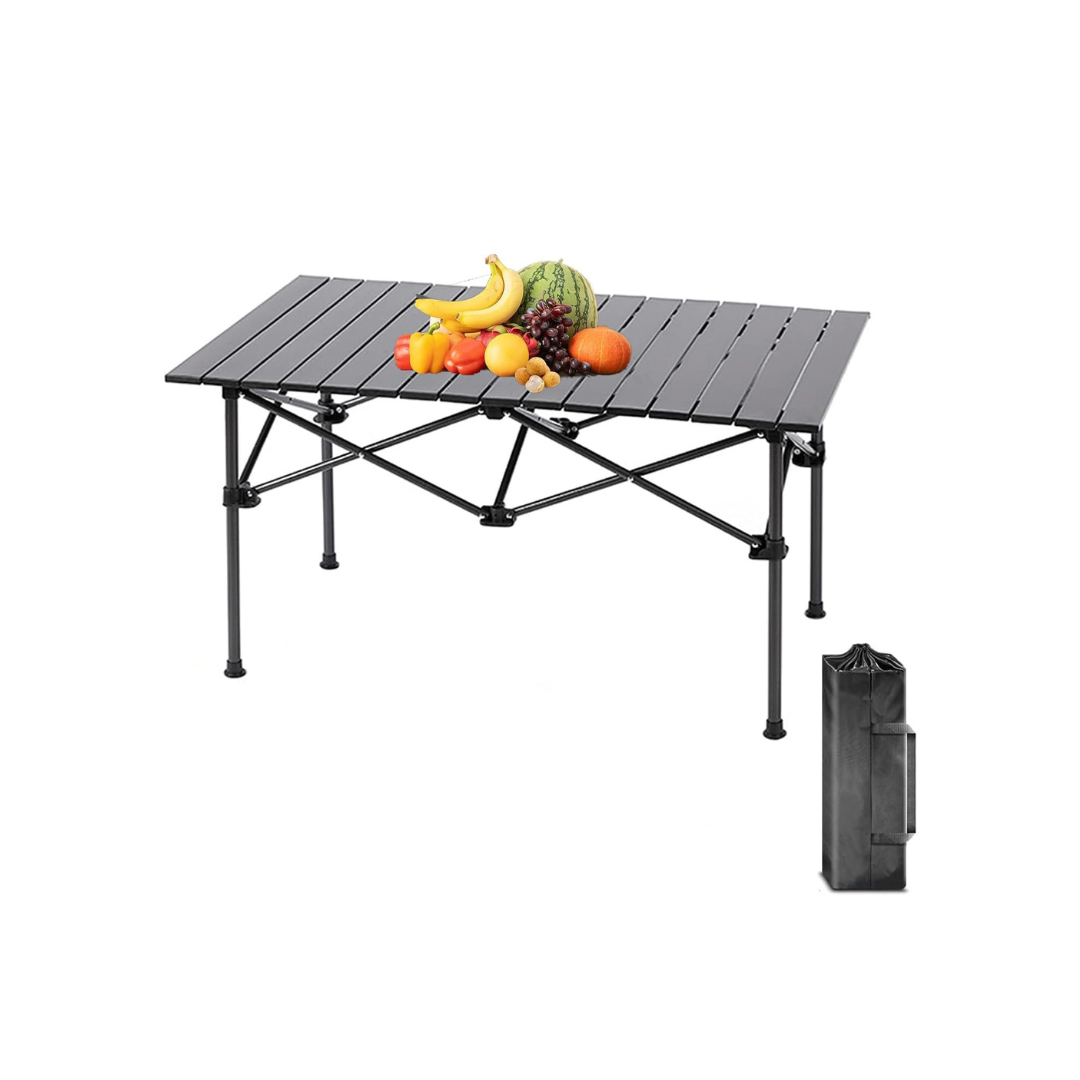 Portable Outdoor Camping Roll-up Folding Table Lightweight  and Carry Bag, Easy to Carry, Perfect for Outdoor, Picnic.