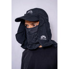 Outdoor UV Convertible Cap | Convertible Face & Neck Cover (Navy) - The Adventure Hut