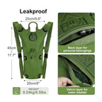 Small Hydration Backpack with 2.5L Water Bladder for Running Biking Camping - The Adventure Hut