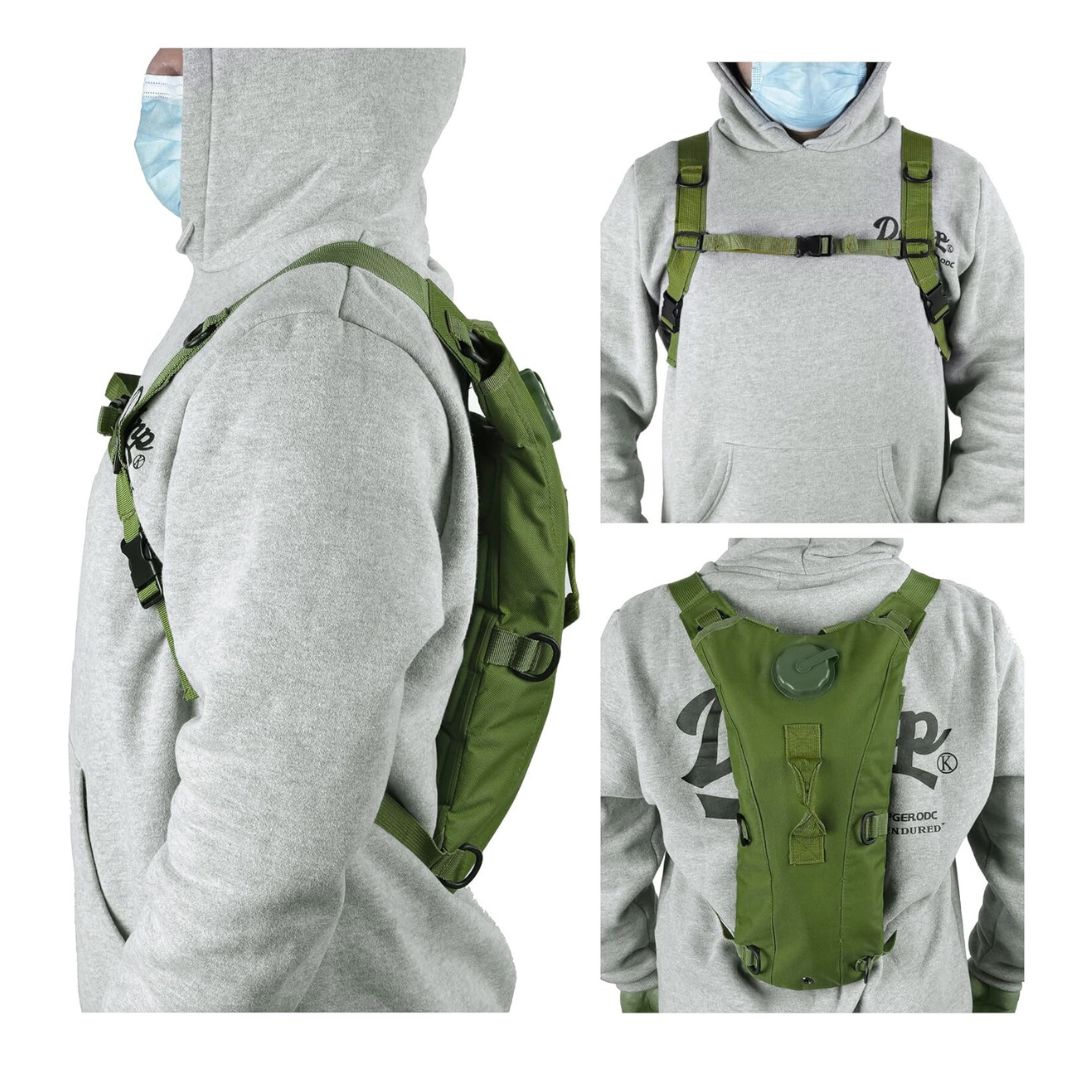 Small Hydration Backpack with 2.5L Water Bladder for Running Biking Camping
