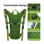 Small Hydration Backpack with 2.5L Water Bladder for Running Biking Camping - The Adventure Hut