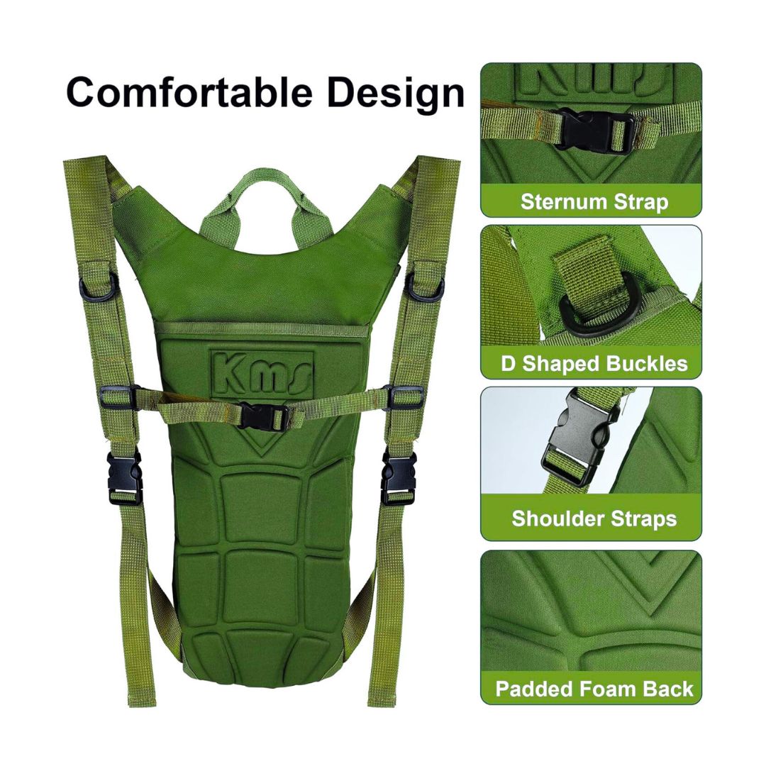 Small Hydration Backpack with 2.5L Water Bladder for Running Biking Camping