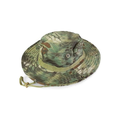 Camouflage Summer Outdoor Boonie Hunting Fishing Safari Bucket Sun Hat with Adjustable Strap (Jungle Camo Camo)